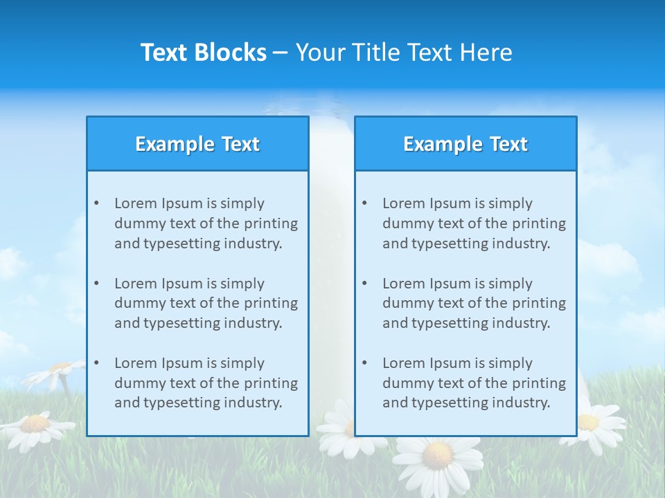 Summer White Bottle PowerPoint Template