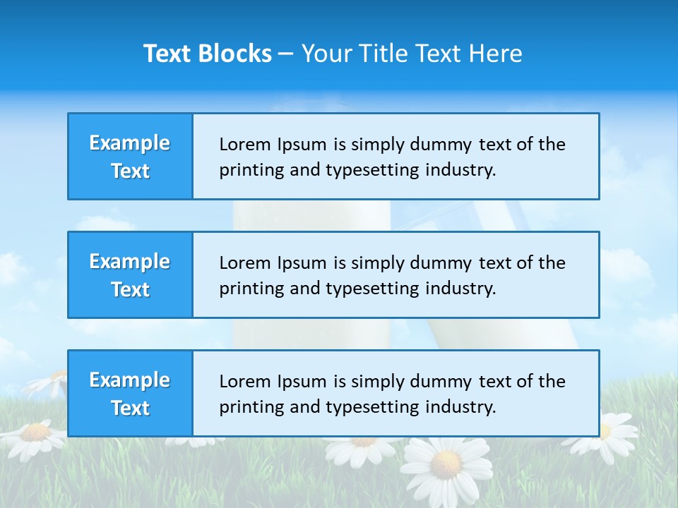 Summer White Bottle PowerPoint Template