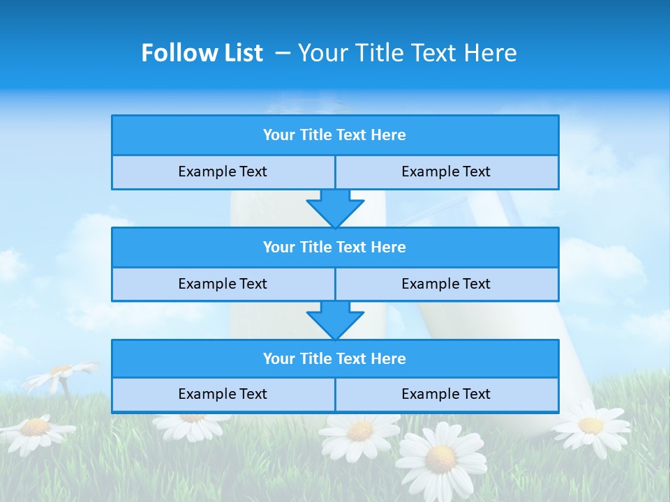 Summer White Bottle PowerPoint Template