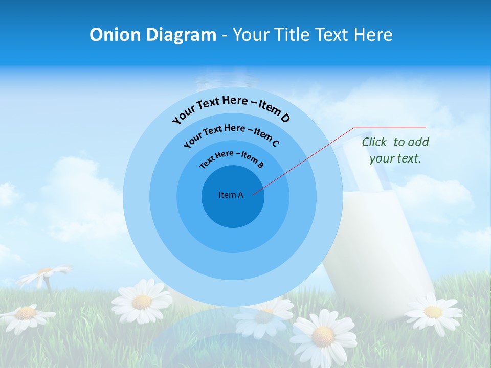 Summer White Bottle PowerPoint Template