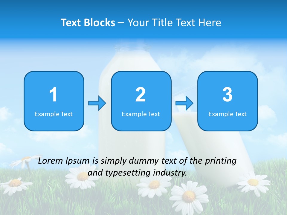 Summer White Bottle PowerPoint Template