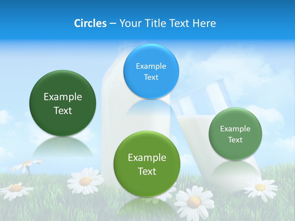 Summer White Bottle PowerPoint Template