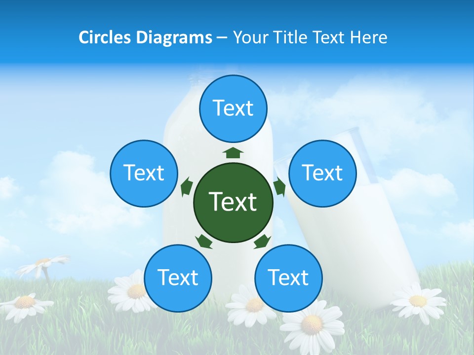 Summer White Bottle PowerPoint Template