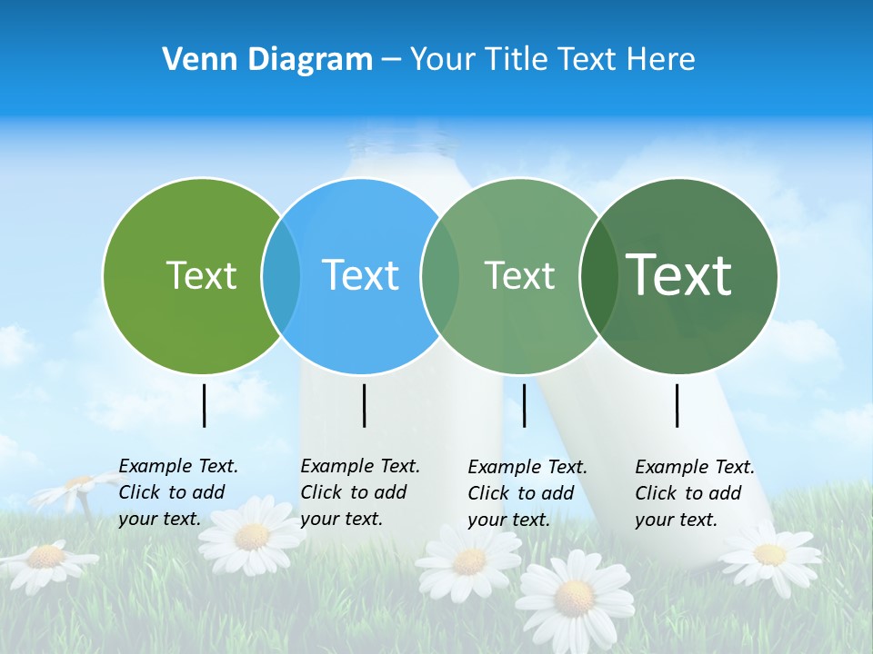 Summer White Bottle PowerPoint Template