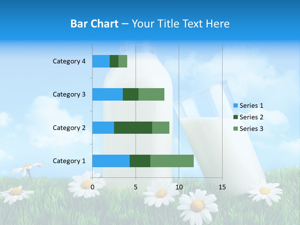Summer White Bottle PowerPoint Template