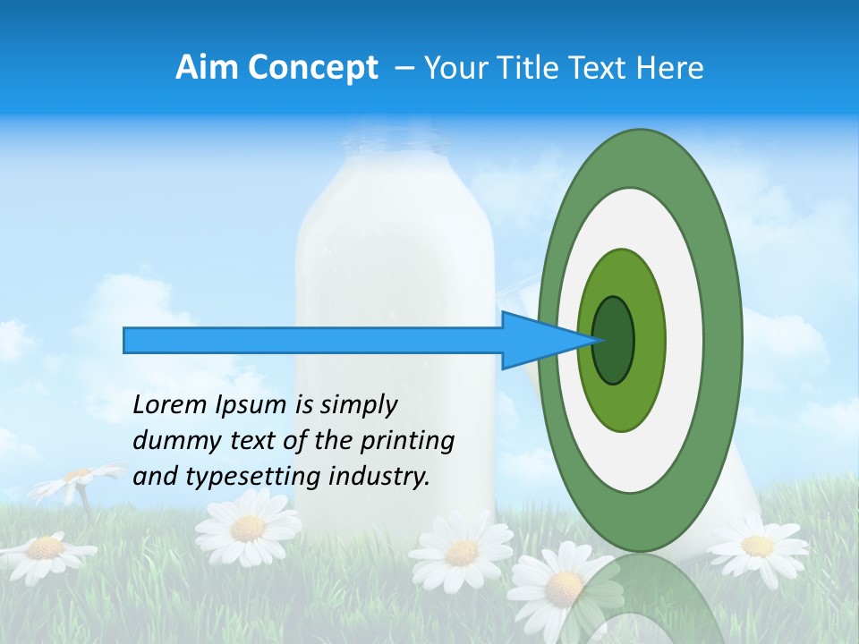 Summer White Bottle PowerPoint Template