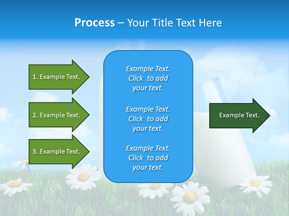 Summer White Bottle PowerPoint Template