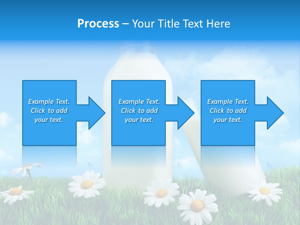 Summer White Bottle PowerPoint Template