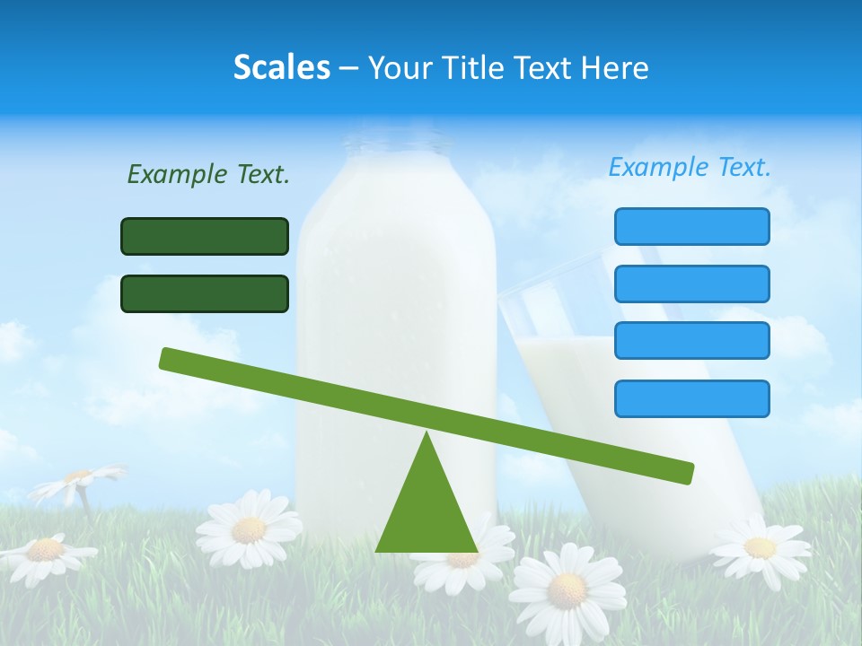 Summer White Bottle PowerPoint Template