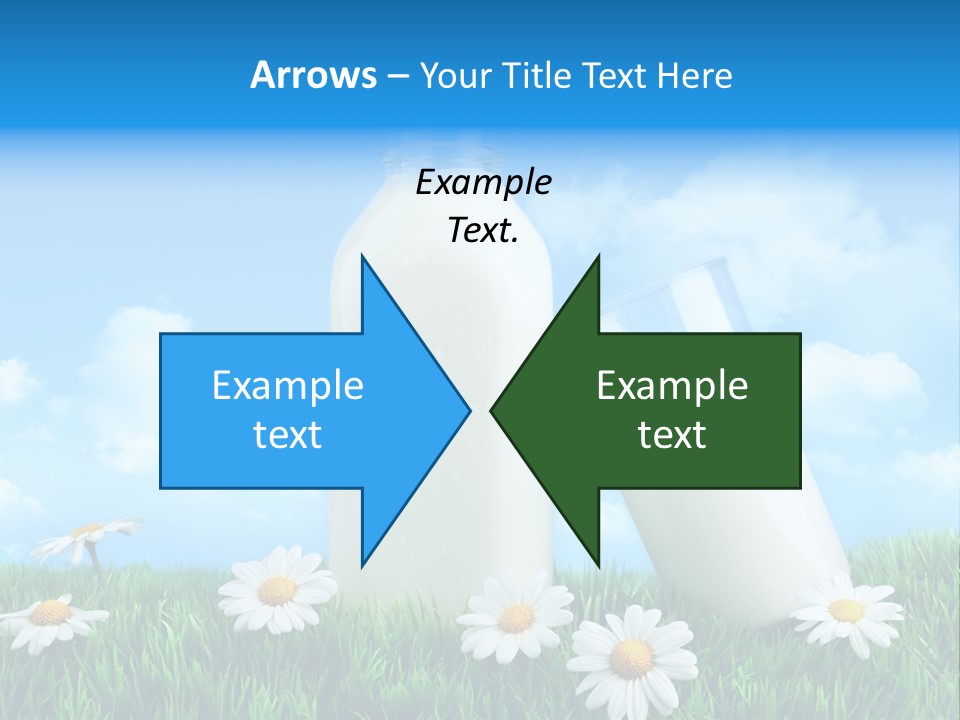 Summer White Bottle PowerPoint Template