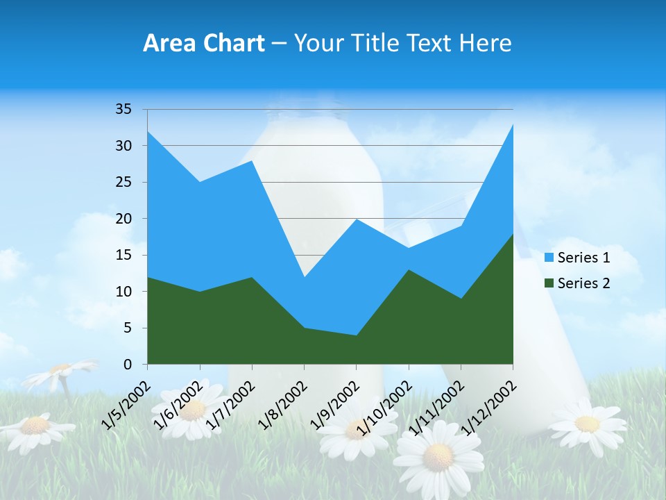 Summer White Bottle PowerPoint Template