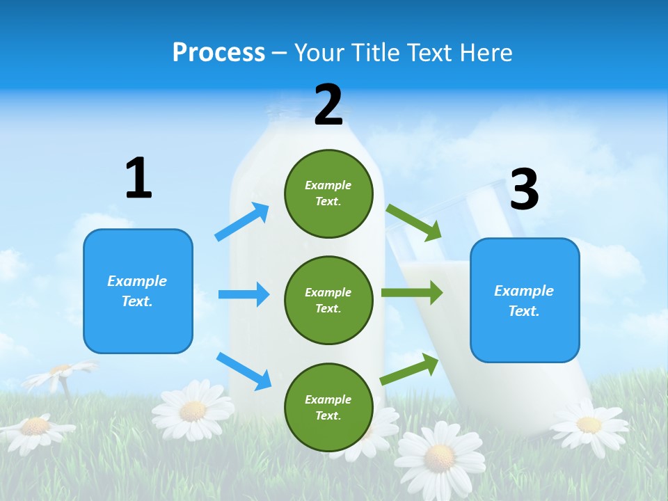Summer White Bottle PowerPoint Template