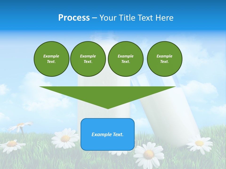 Summer White Bottle PowerPoint Template