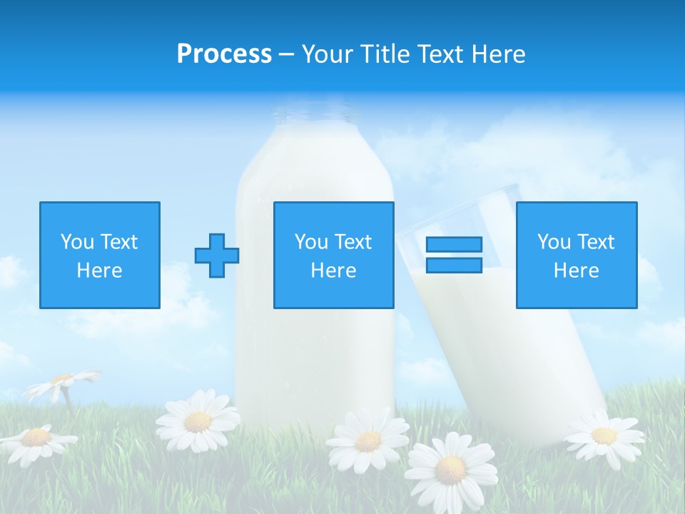 Summer White Bottle PowerPoint Template