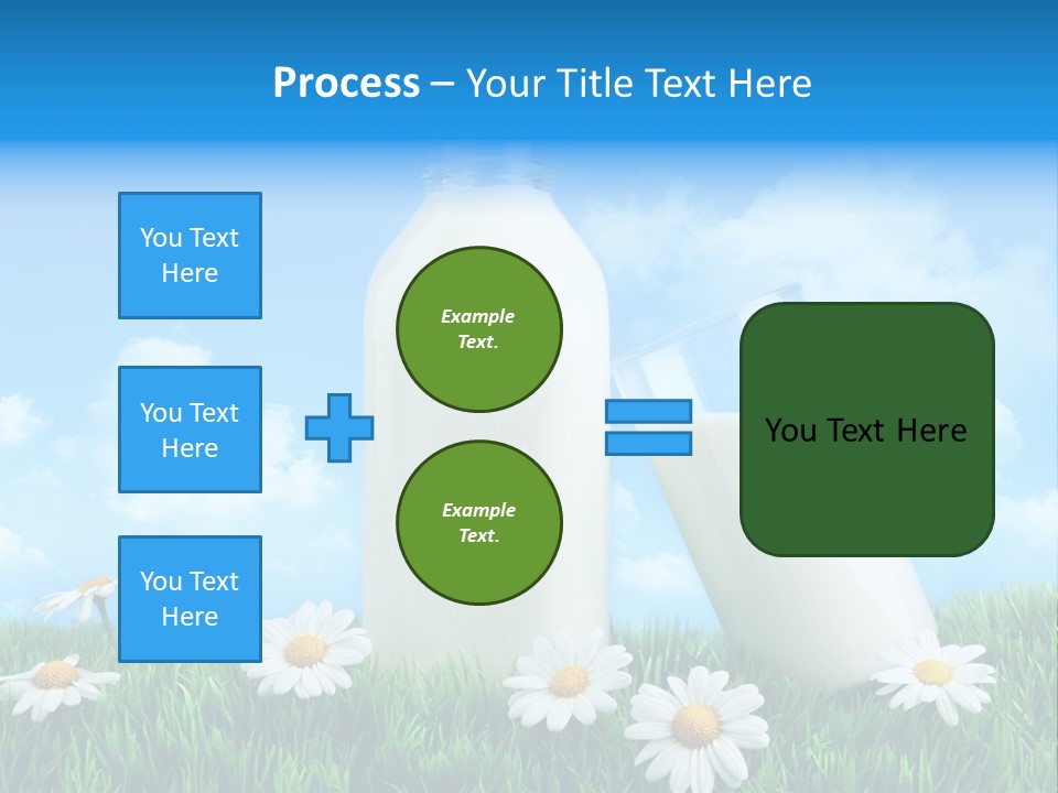 Summer White Bottle PowerPoint Template