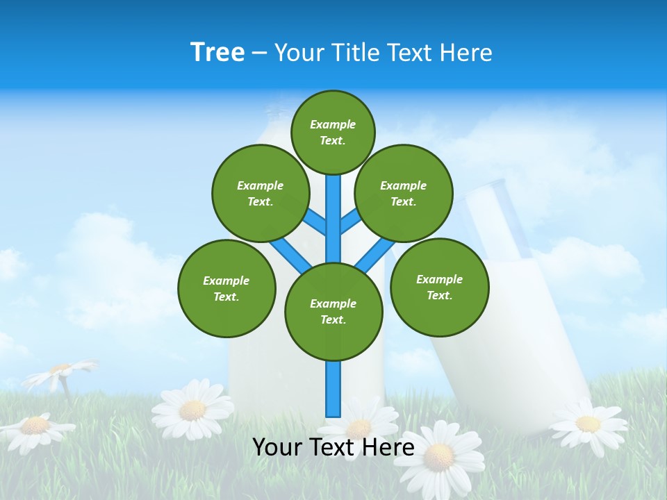 Summer White Bottle PowerPoint Template