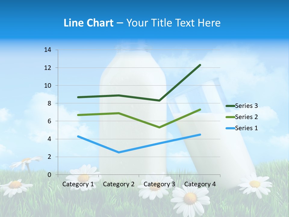 Summer White Bottle PowerPoint Template