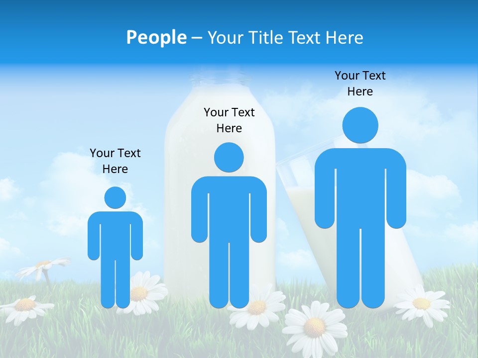 Summer White Bottle PowerPoint Template