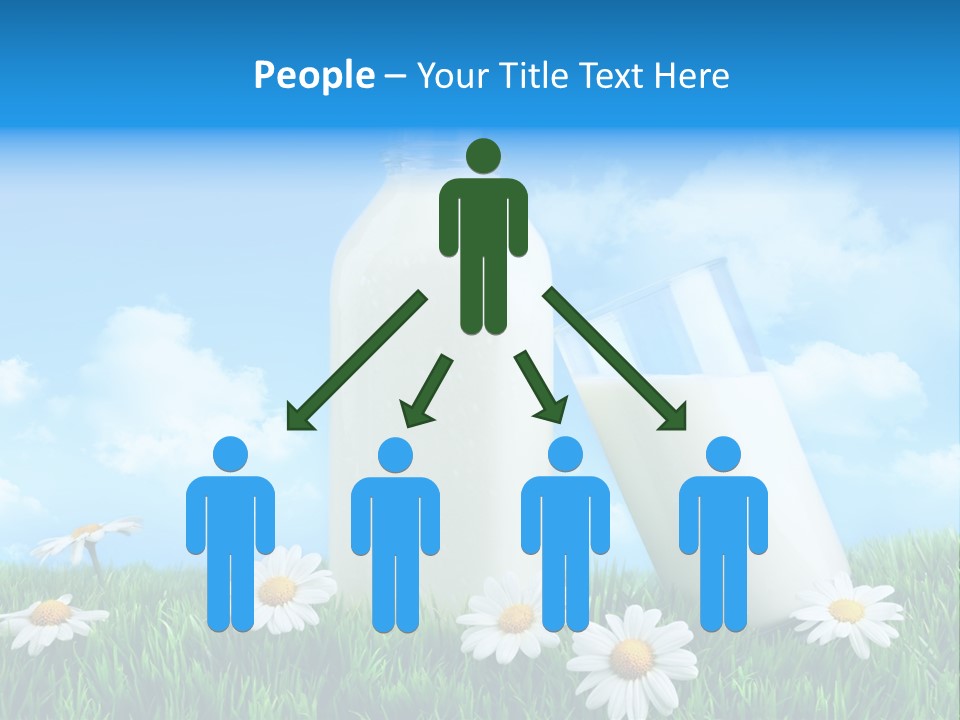 Summer White Bottle PowerPoint Template