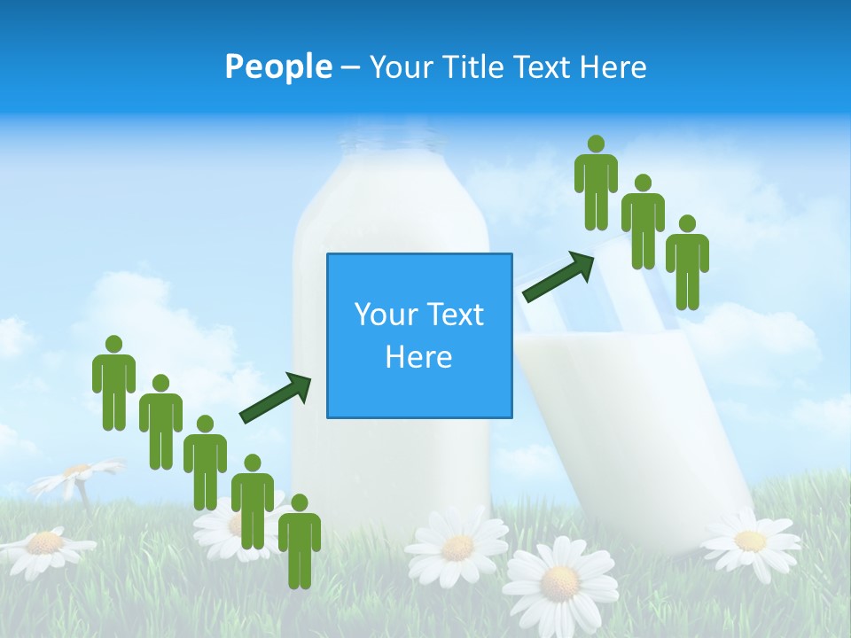 Summer White Bottle PowerPoint Template