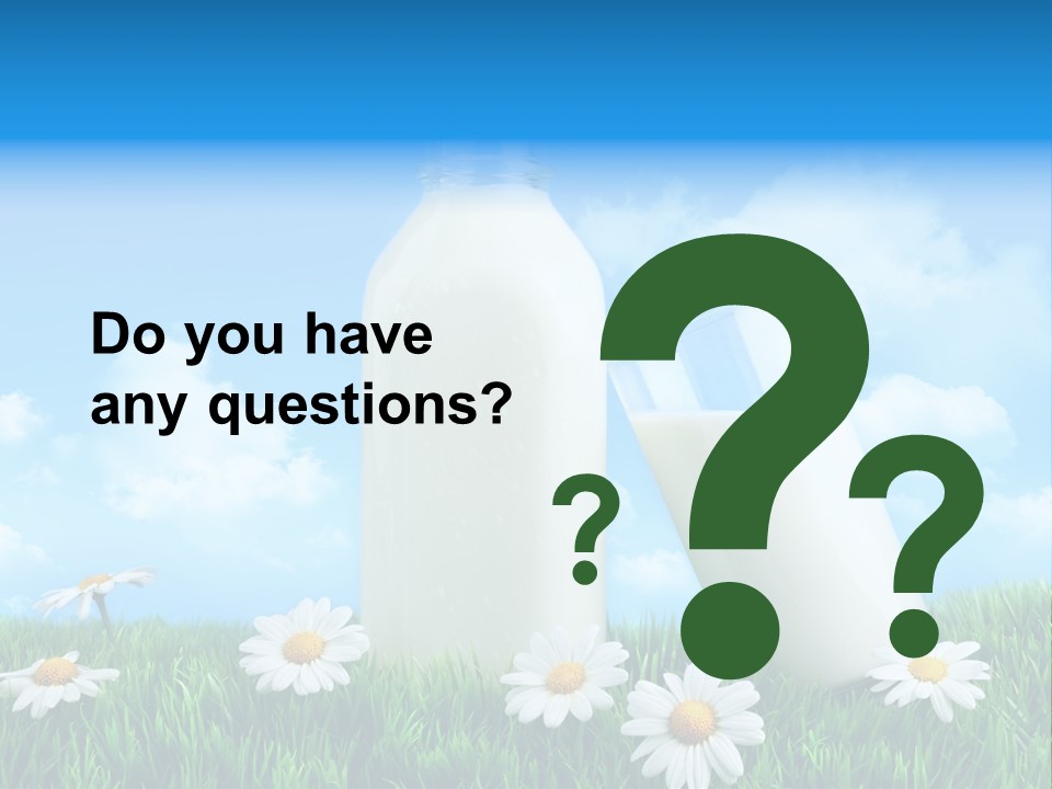 Summer White Bottle PowerPoint Template