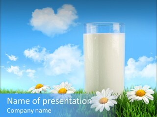 Greeting Liquid Product PowerPoint Template