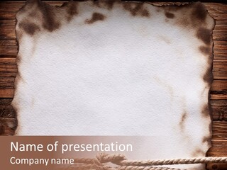 Sample Surface Parchment PowerPoint Template