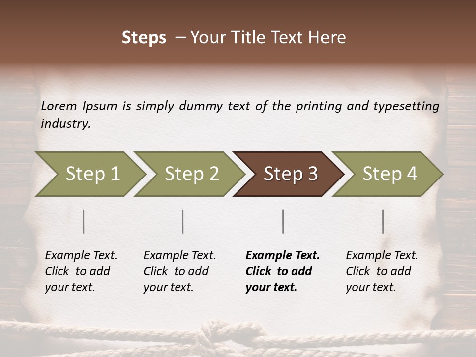 Sample Surface Parchment PowerPoint Template