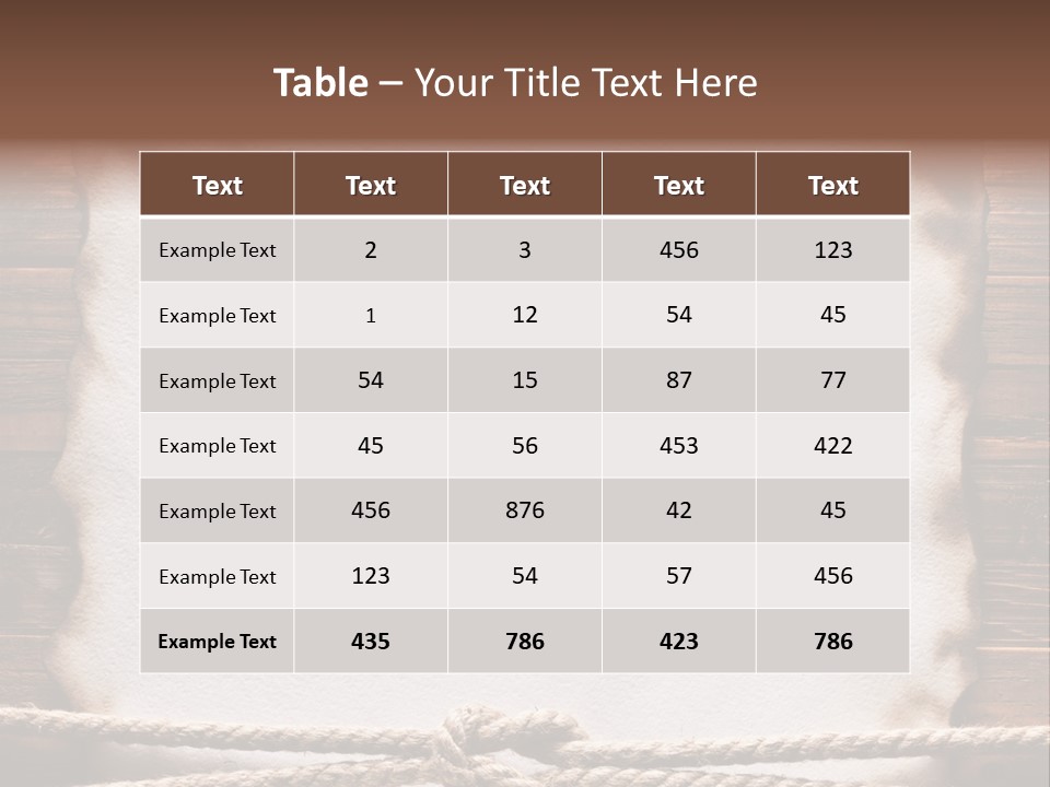 Sample Surface Parchment PowerPoint Template