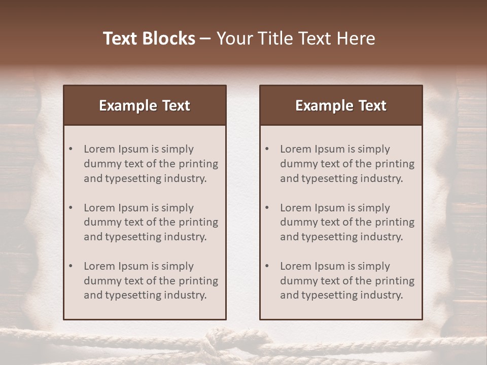 Sample Surface Parchment PowerPoint Template