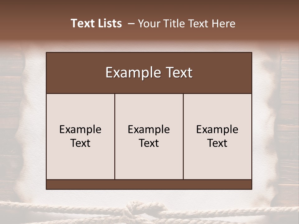 Sample Surface Parchment PowerPoint Template