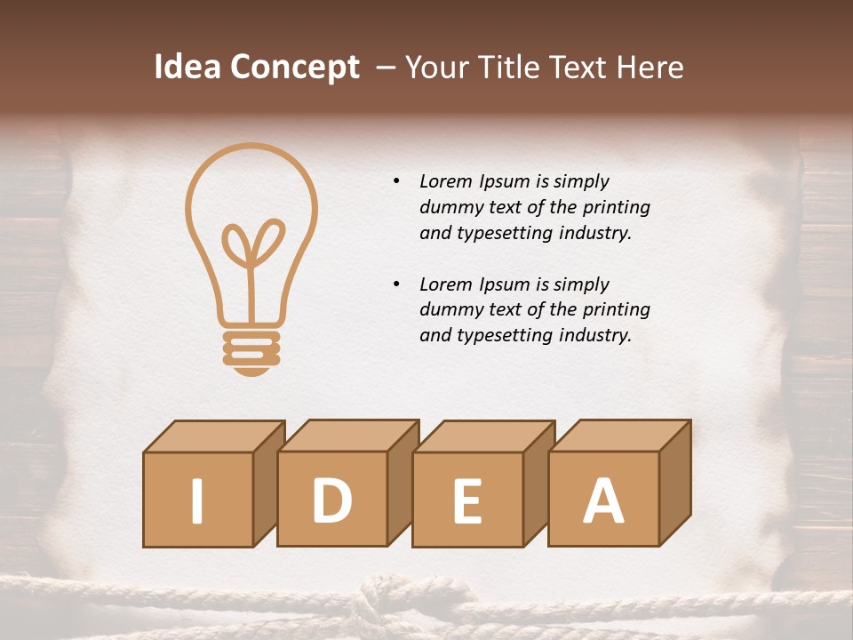 Sample Surface Parchment PowerPoint Template