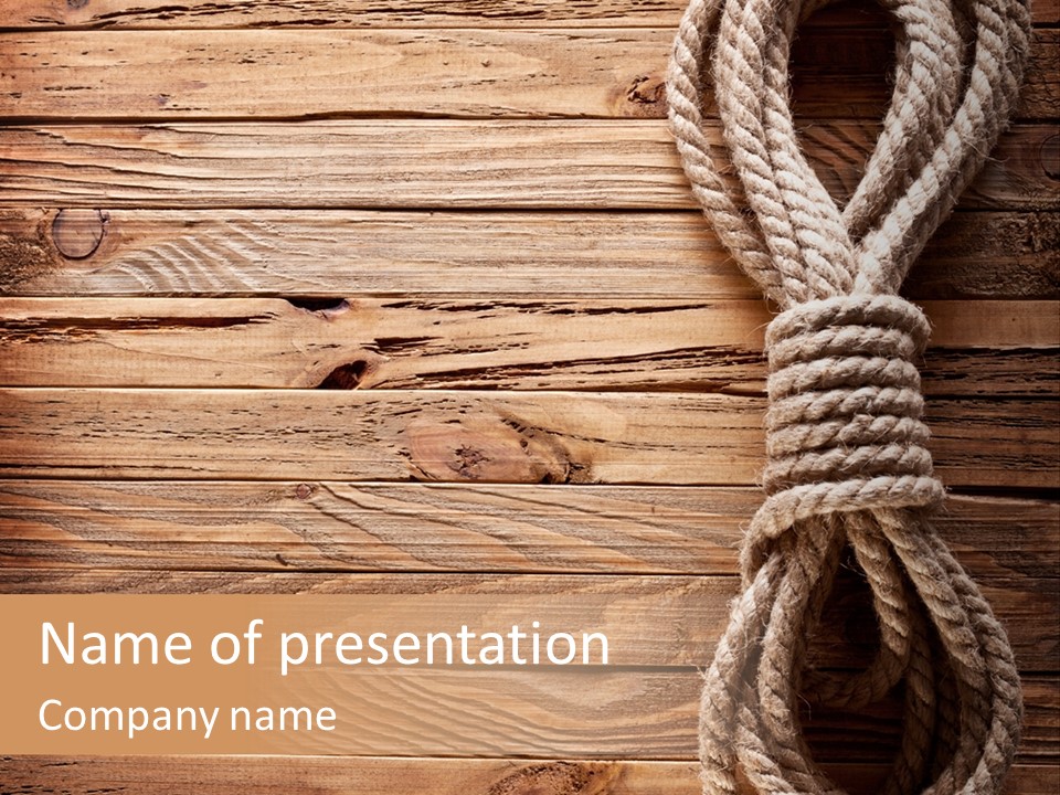 Twine Panel Plank PowerPoint Template