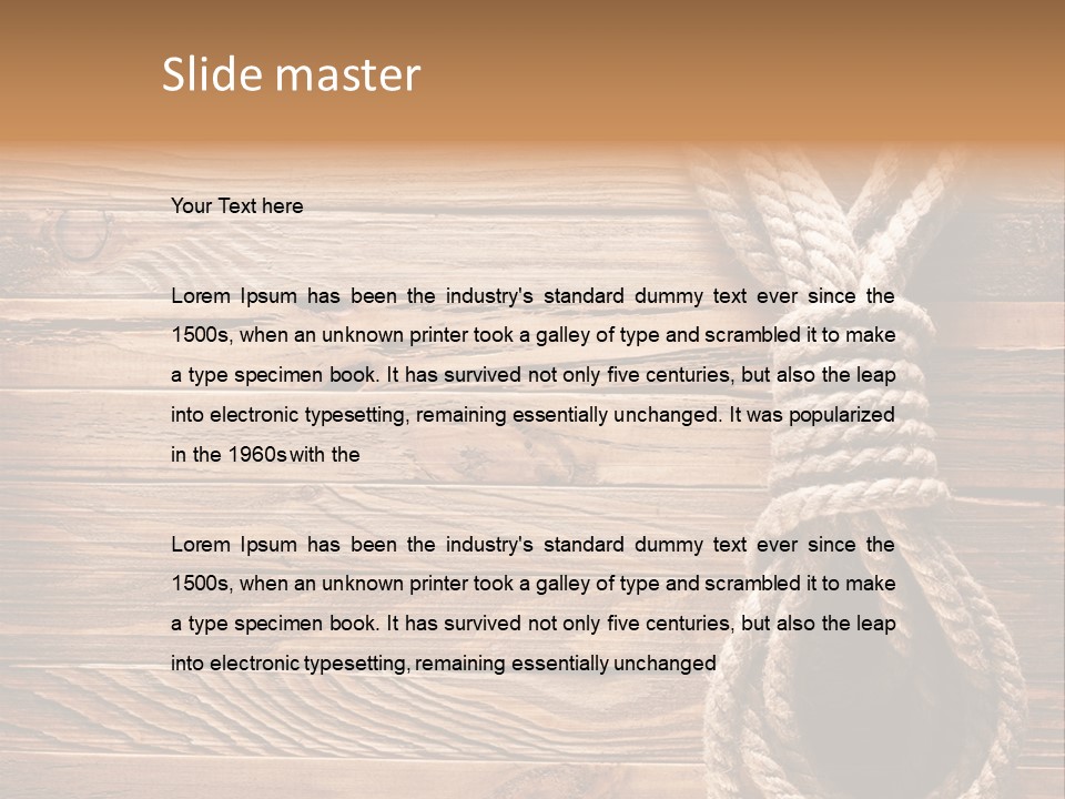 Twine Panel Plank PowerPoint Template