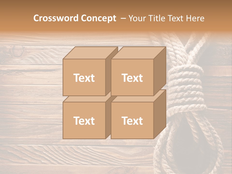 Twine Panel Plank PowerPoint Template