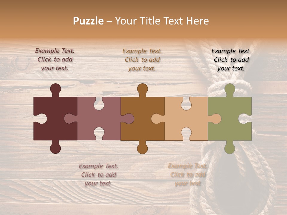 Twine Panel Plank PowerPoint Template