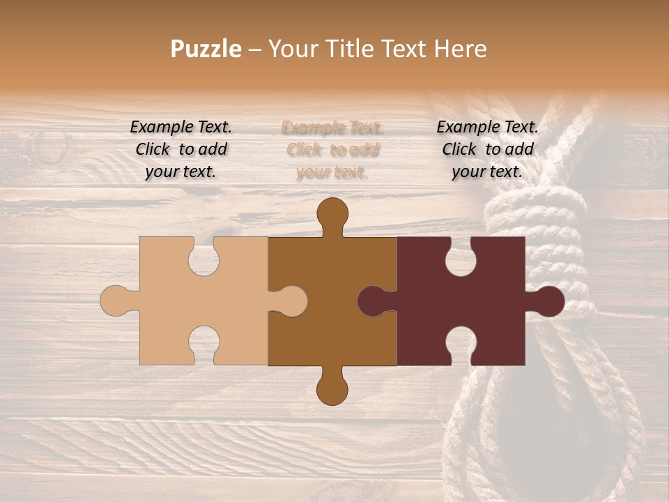 Twine Panel Plank PowerPoint Template