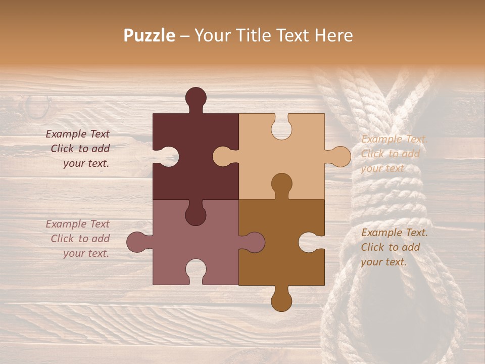 Twine Panel Plank PowerPoint Template