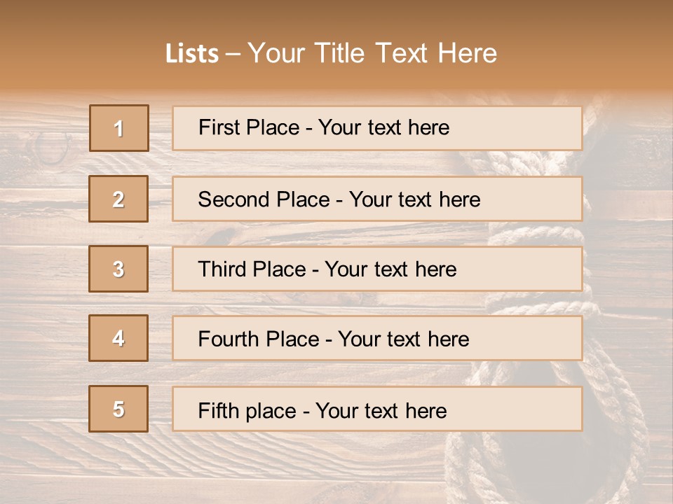 Twine Panel Plank PowerPoint Template