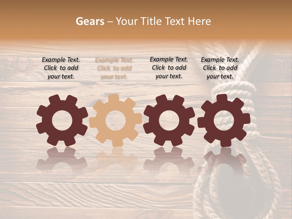 Twine Panel Plank PowerPoint Template