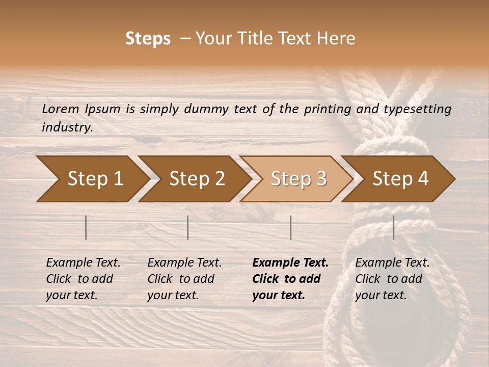 Twine Panel Plank PowerPoint Template