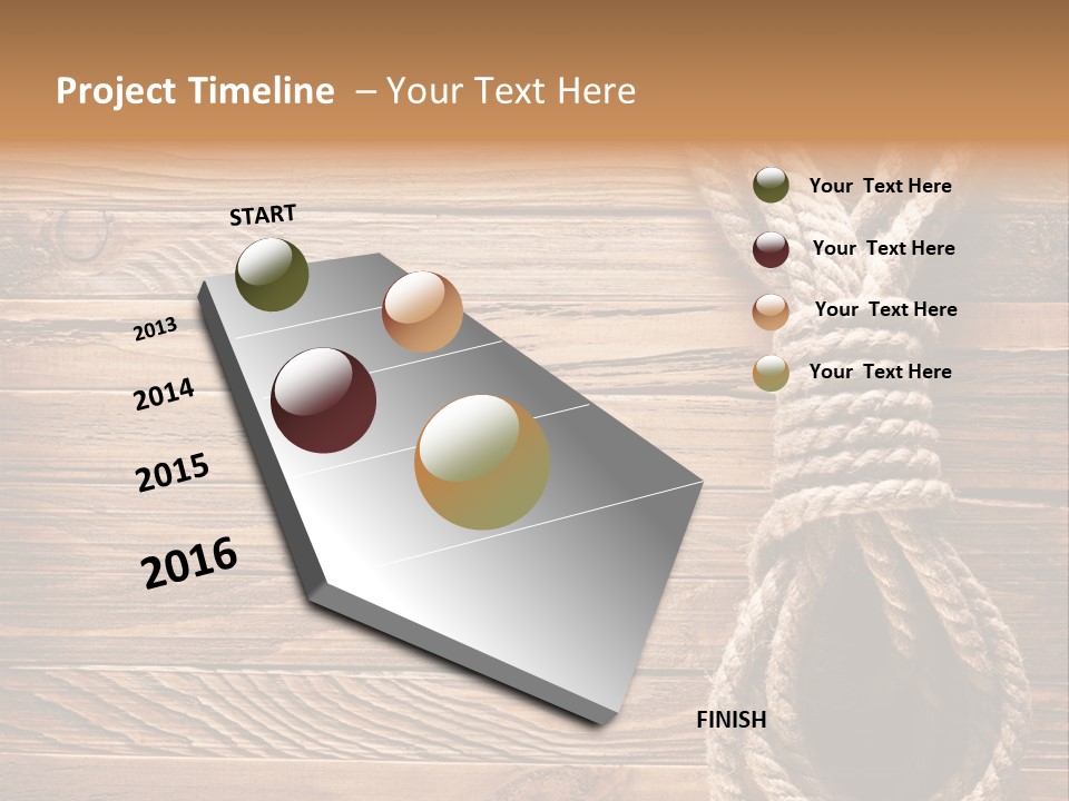 Twine Panel Plank PowerPoint Template