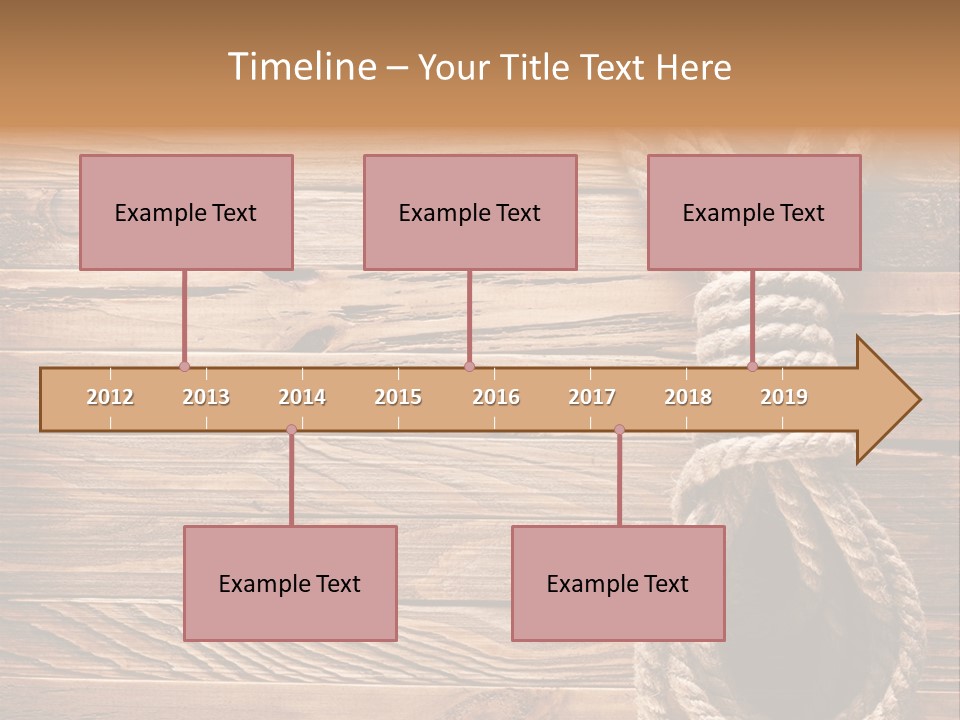 Twine Panel Plank PowerPoint Template