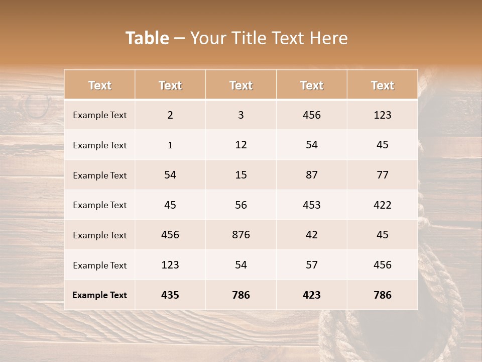Twine Panel Plank PowerPoint Template
