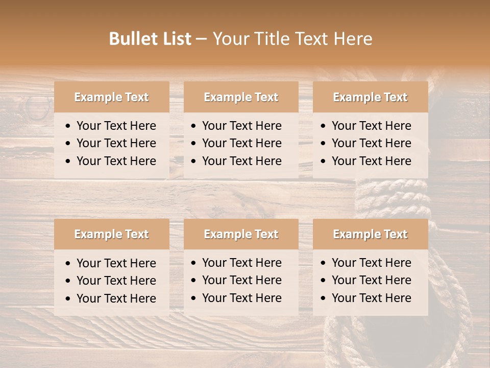 Twine Panel Plank PowerPoint Template
