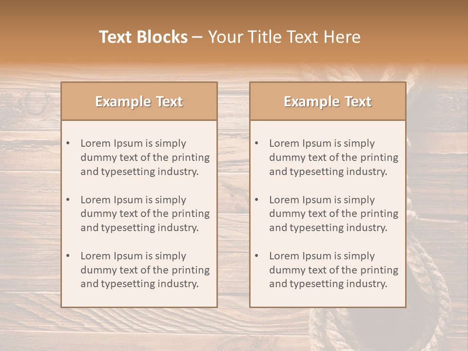Twine Panel Plank PowerPoint Template