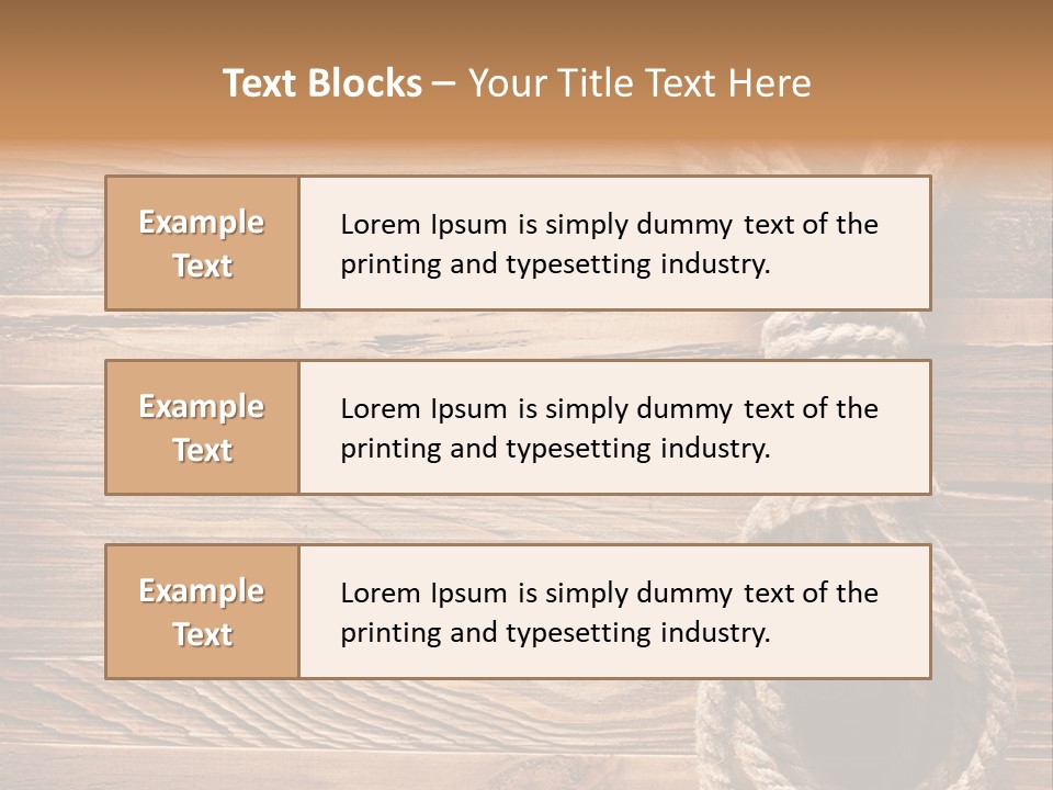 Twine Panel Plank PowerPoint Template