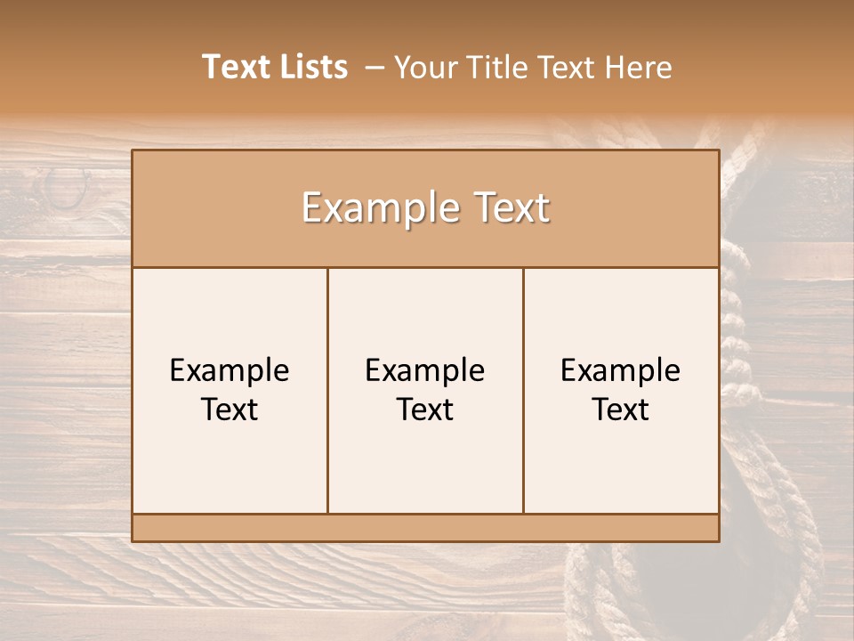 Twine Panel Plank PowerPoint Template