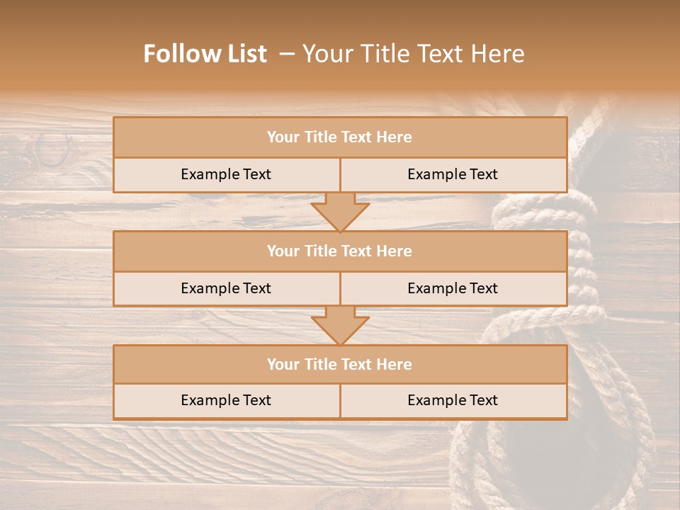 Twine Panel Plank PowerPoint Template