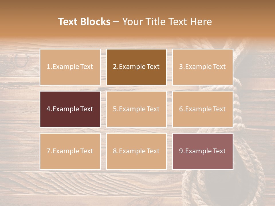 Twine Panel Plank PowerPoint Template